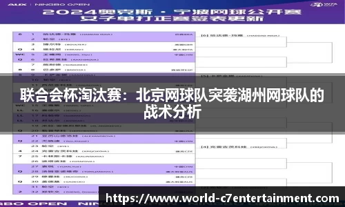 联合会杯淘汰赛：北京网球队突袭湖州网球队的战术分析